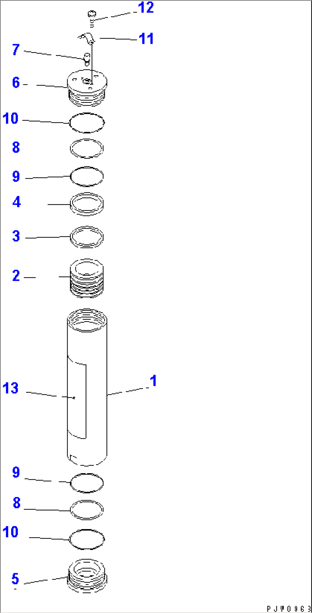 ACCUMULATOR (BRAKE) (INNER PARTS)