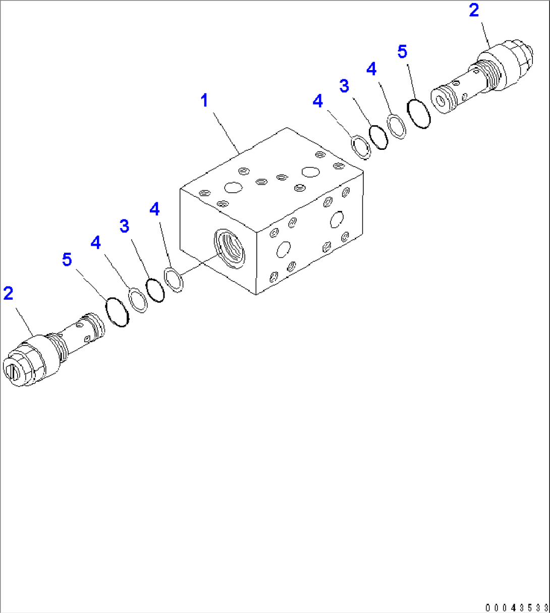CROSS OVER RELIEF VALVE(#11001-)