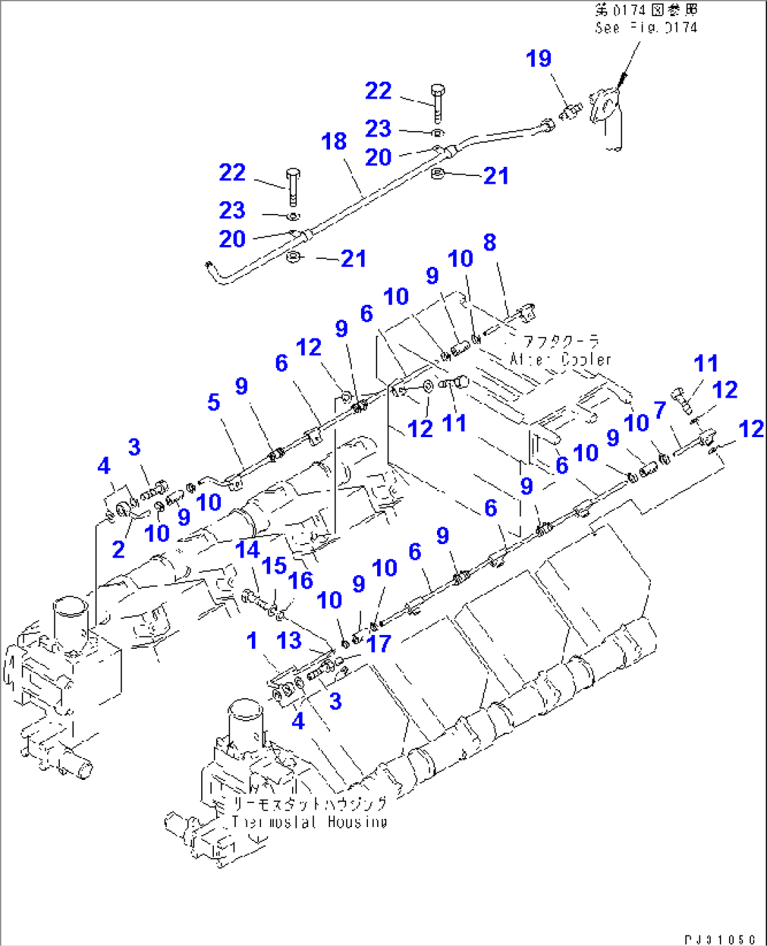 WATER LINE AIR VENT PIPING(#10040-10515)