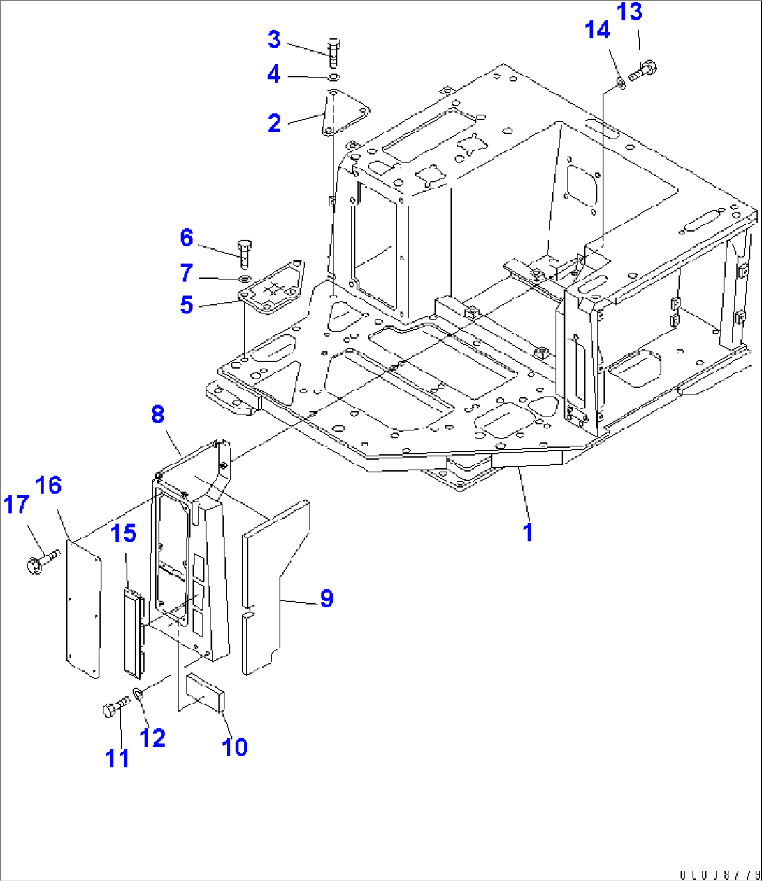 FLOOR FRAME (TRIMMING FOR CHINA)(#37673-)