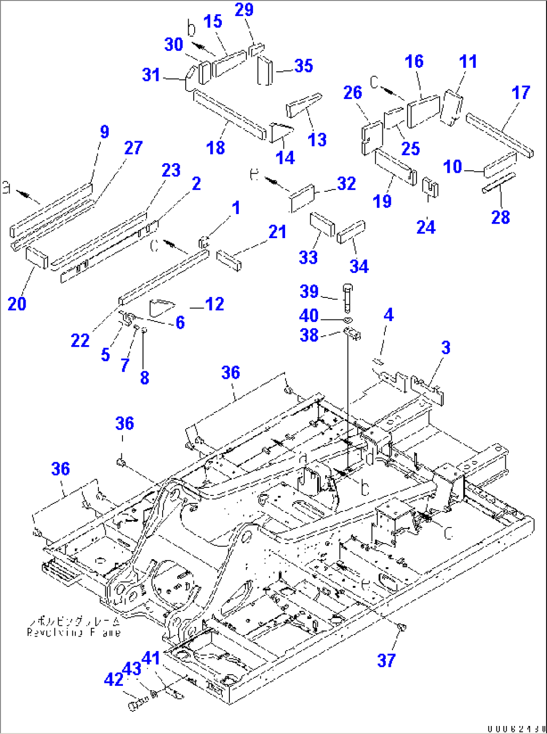 REVOLVING FRAME (ENGINE ROOM SHEET) (FOR LODER)