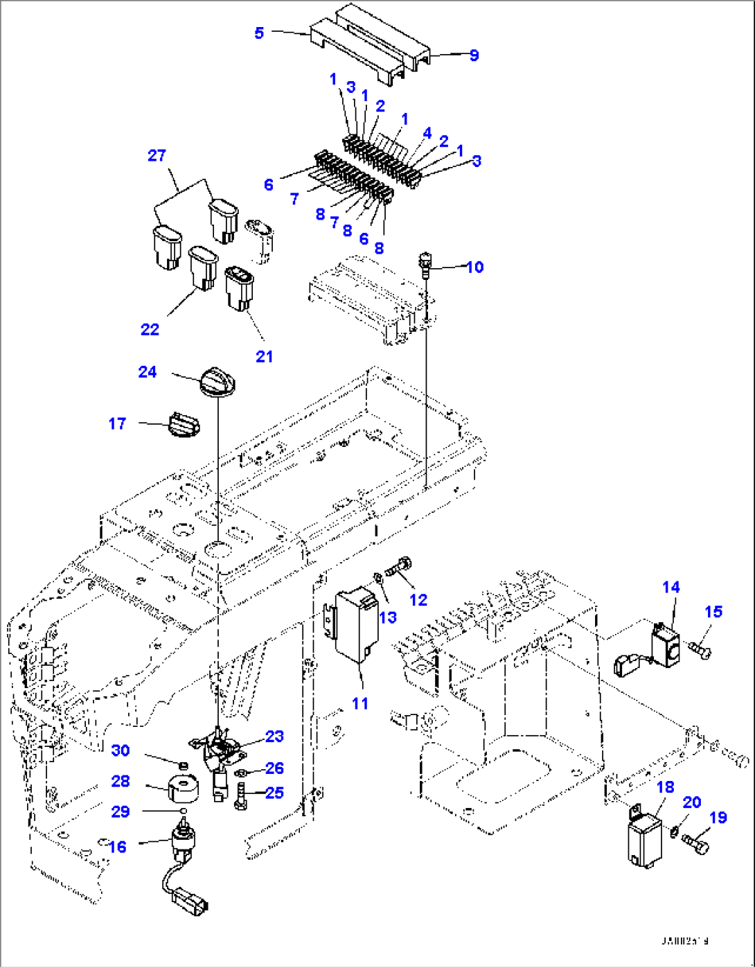 Loader Control Unit, Electric Parts (#70883-)