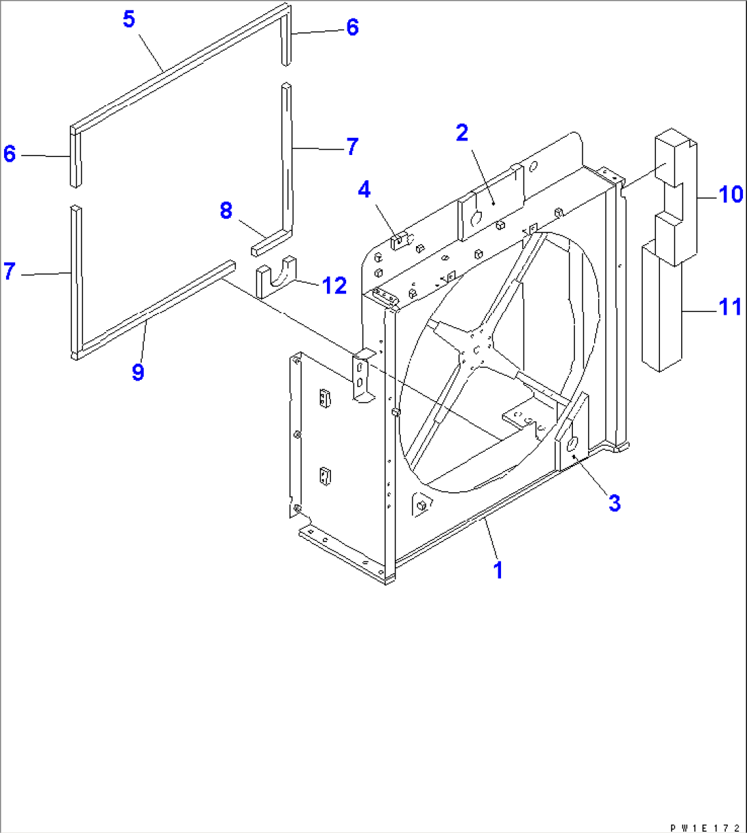 COOLING (RADIATOR AND OIL COOLER) (GUARD) (F/COOL BYPASS)(#20120-)