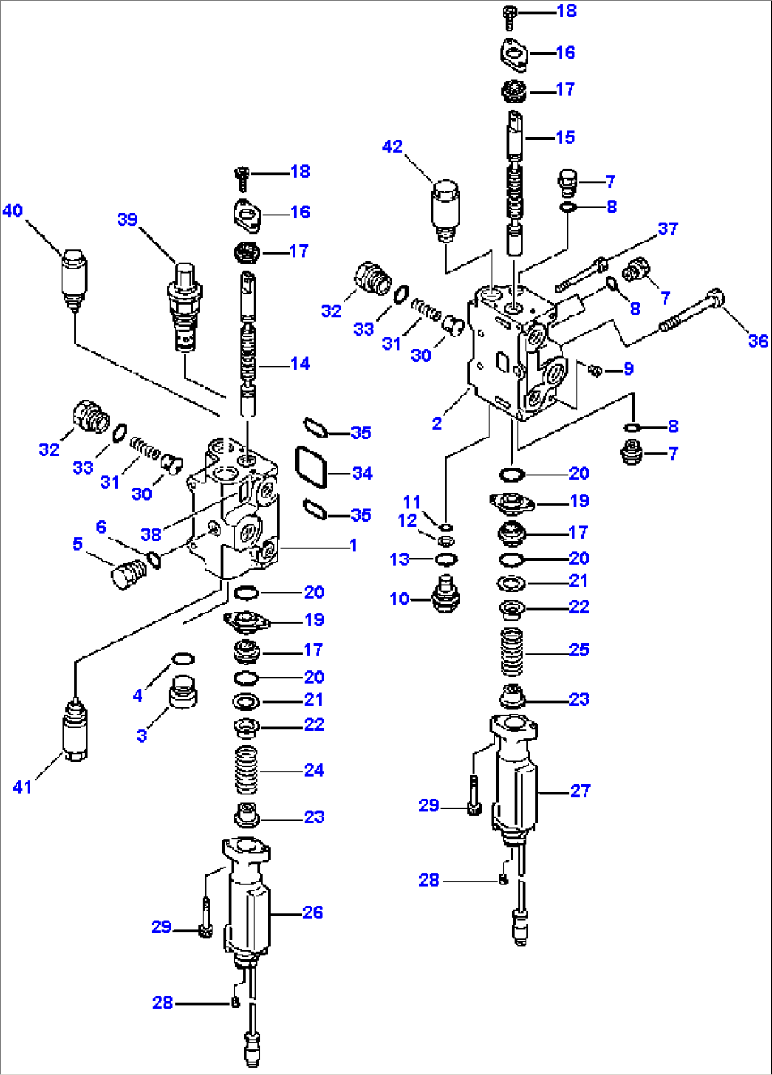 2-SPOOL CONTROL VALVE