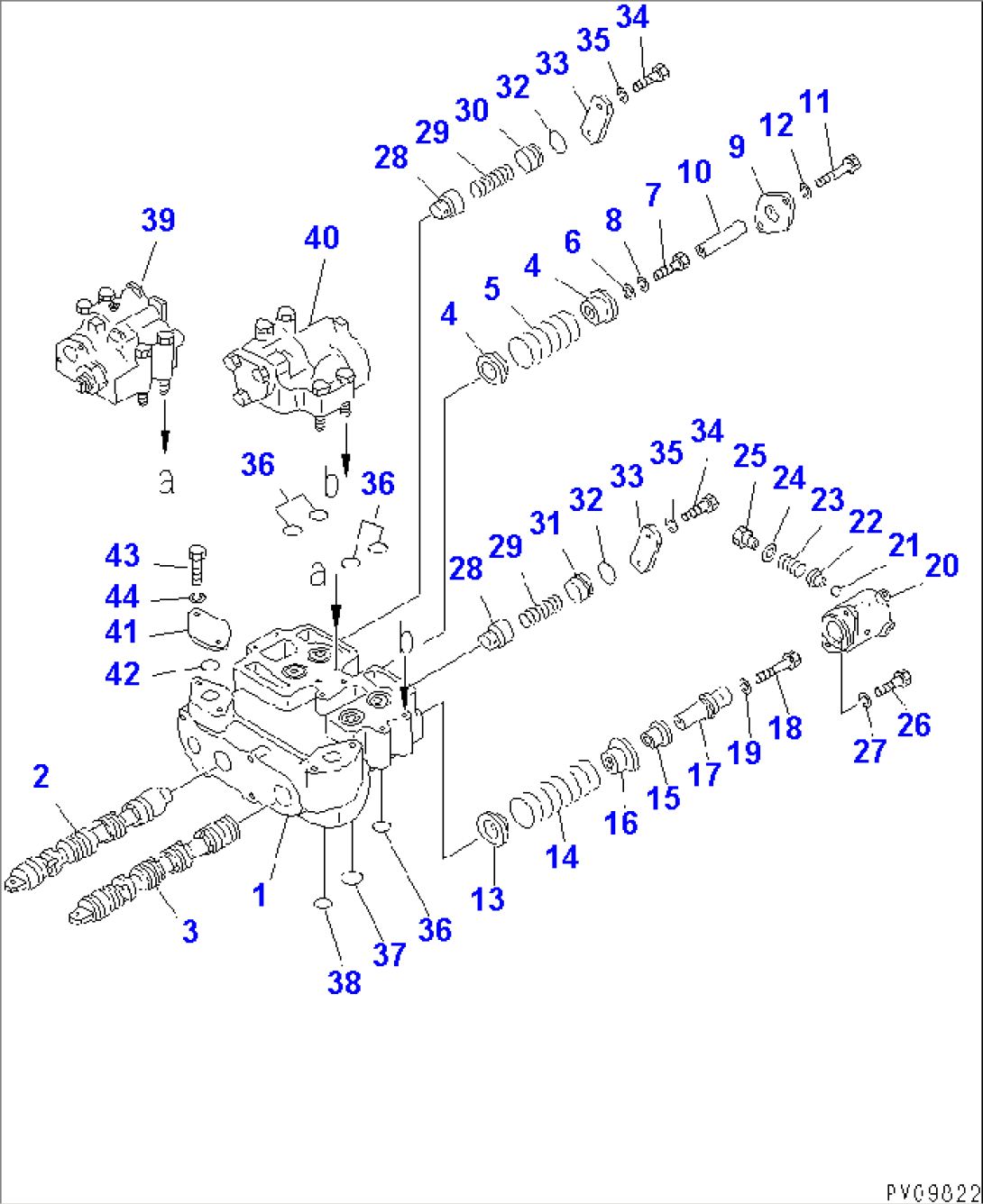 HYDRAULIC TANK AND CONTROL VALVE (3/6) (FOR MULTI-PURPOSE BUCKET)