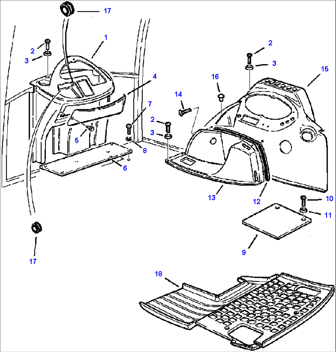 FIG. K5110-P1A0 PPC SYSTEM - CANOPY DASHBOARDS AND COVERS