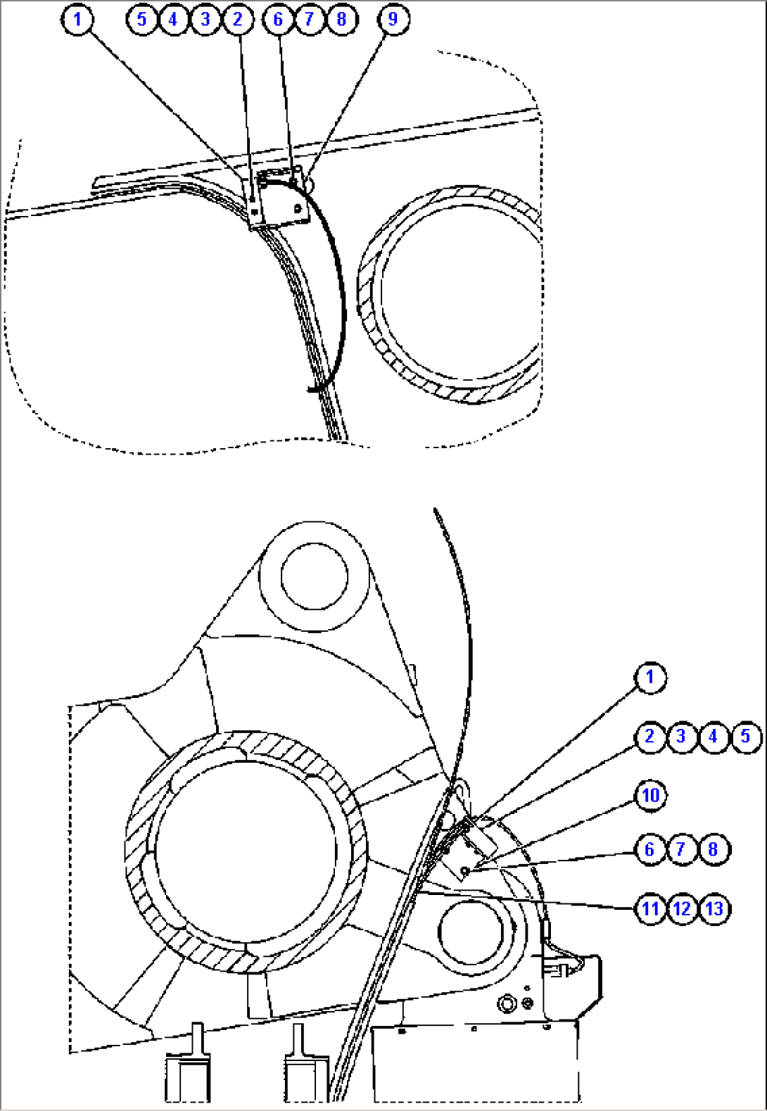 BODY UP & HOIST LIMIT SWITCH INSTL