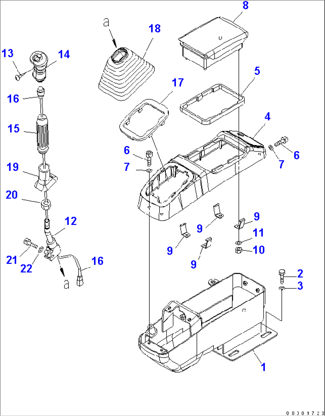 FLOOR FRAME (CONSOLE R.H.) (CANOPY)