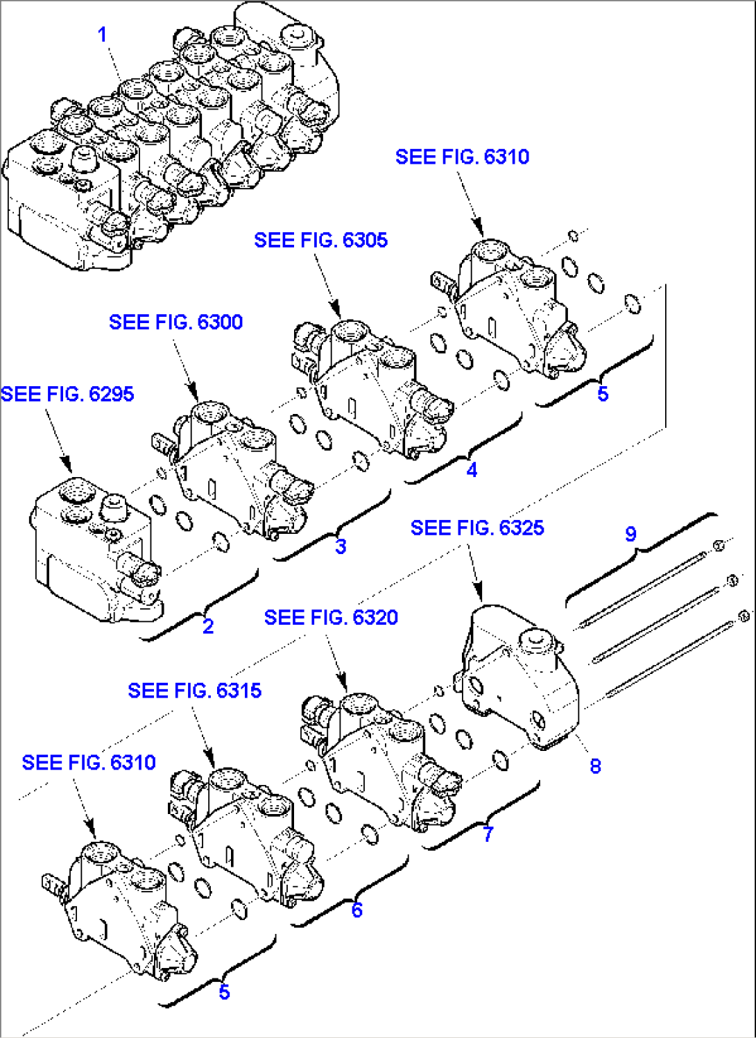 BACKHOE CONTROL VALVE (1/8)