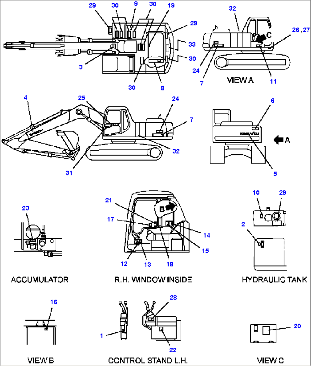 FIG NO. U0100-01A0 DECAL AND PLATE