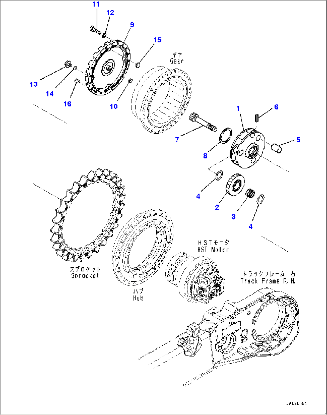 Final Drive, Carrier, R.H. (#40001-)
