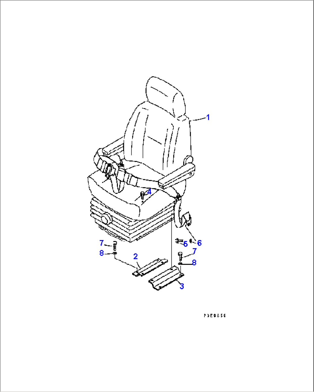 OPERATOR’S SEAT (SUSPENTION) (VINIL TYPE)