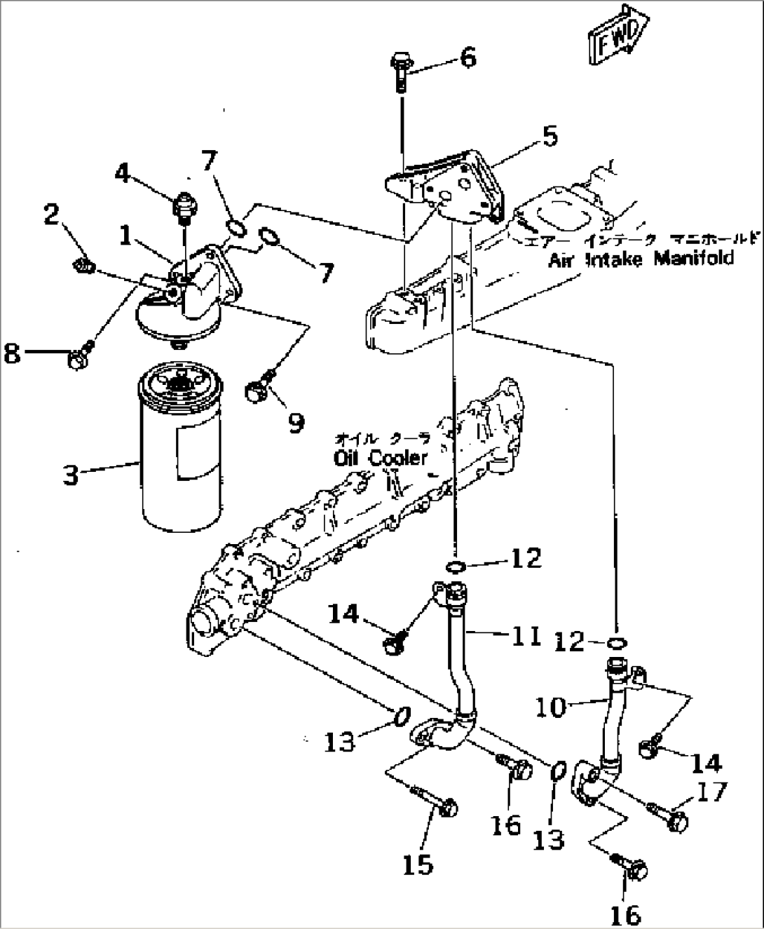 LUBRICATING OIL FILTER AND PIPING(#106576-)