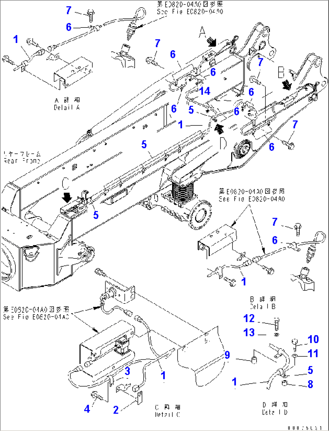 PAYLOAD METER (REAR FRAME HARNESS)(#2001-)