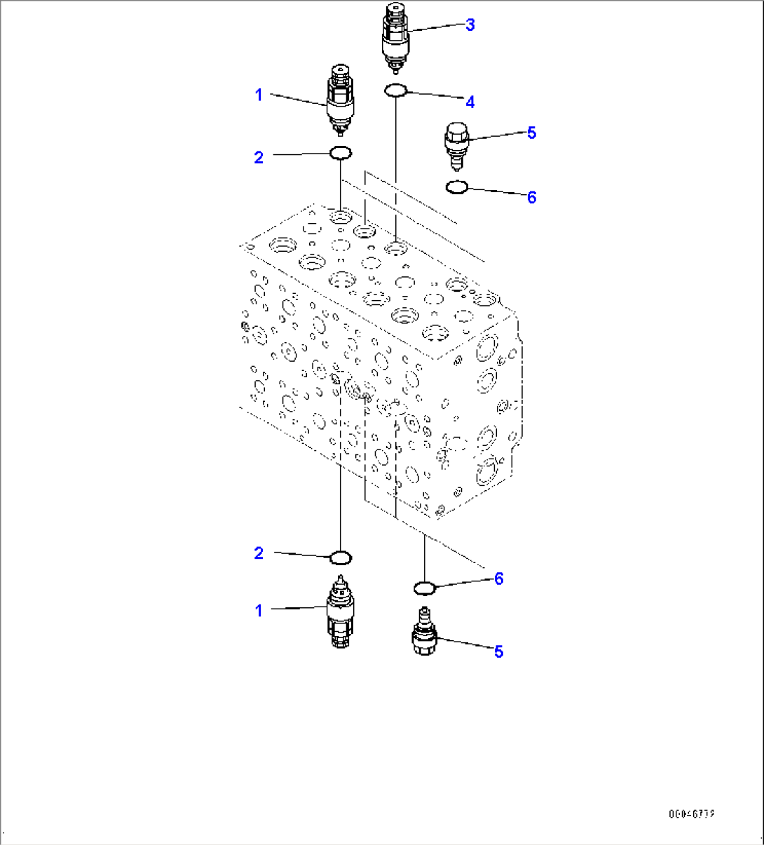 Main Control Valve, Inner Parts, Control Valve (12/21)