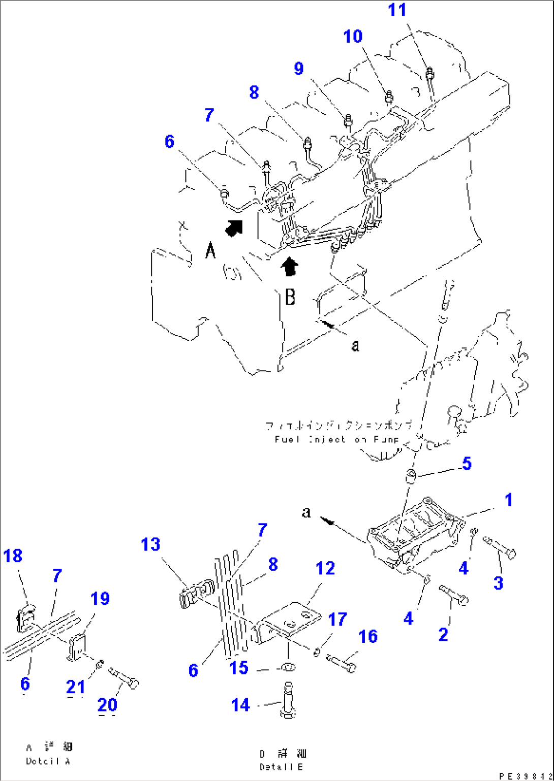 FUEL INJECTION PUMP PIPING(#12585-)