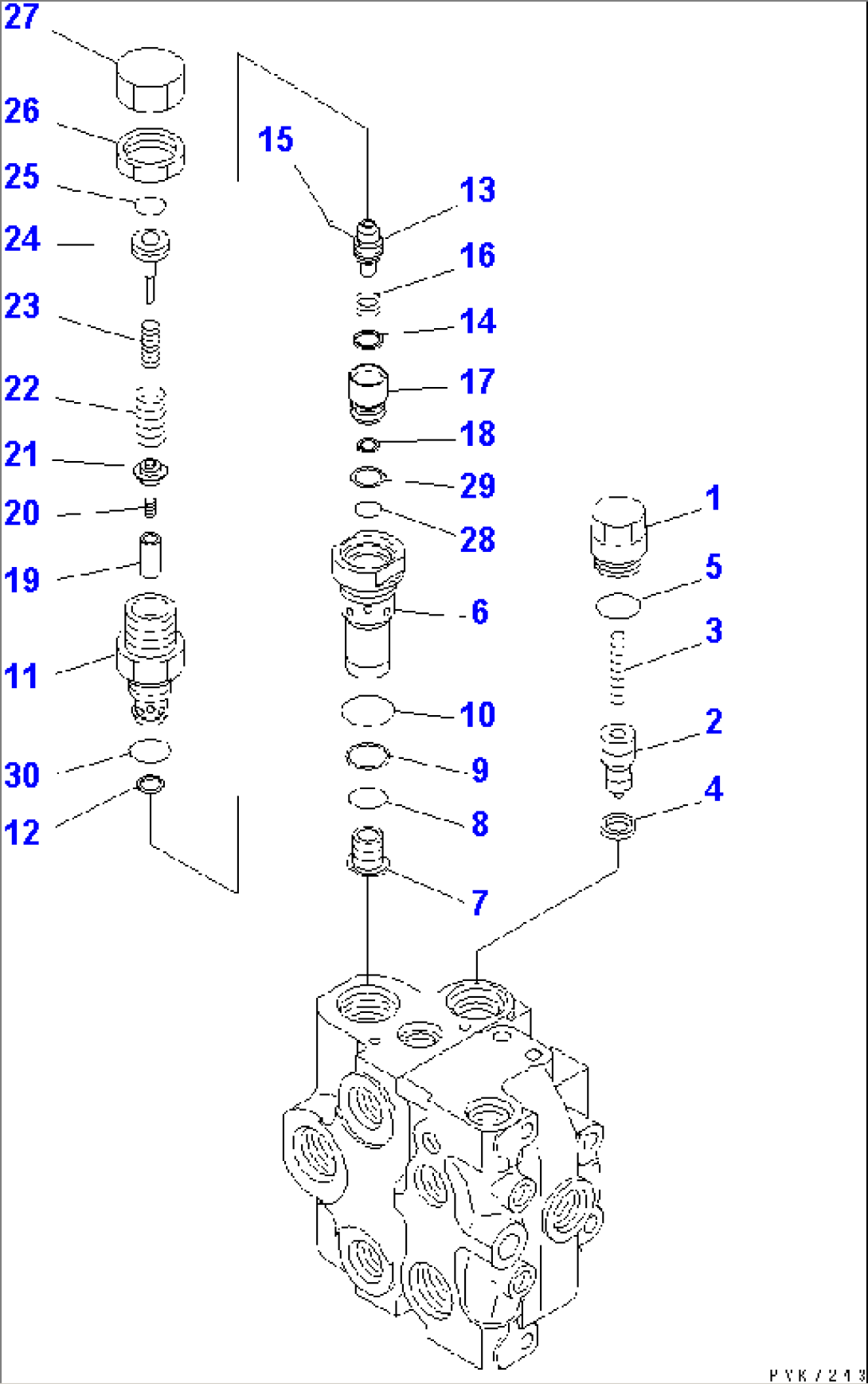 CONTROL VALVE (1-SPOOL) (2/2)