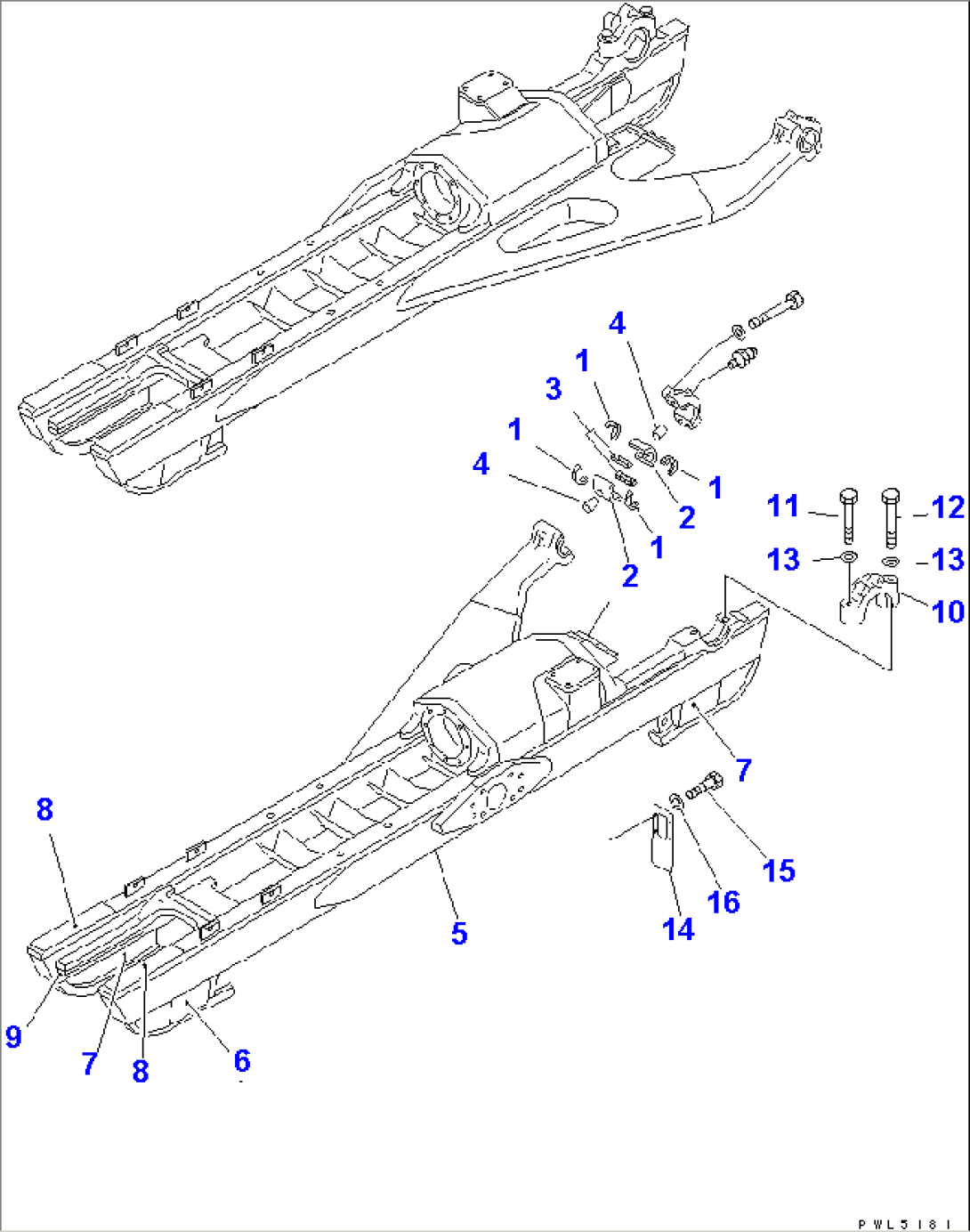 TRACK FRAME (L.H.)