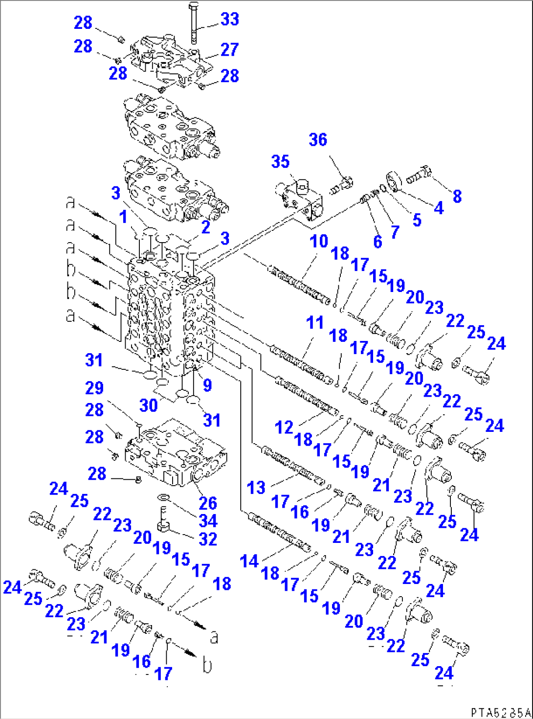 MAIN VALVE (2-ACTUATOR) (1/10)(#15001-15040)