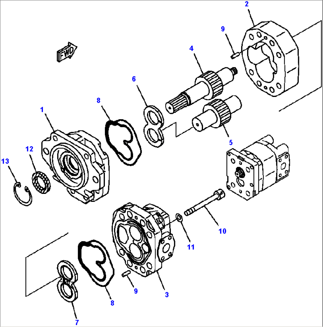 H0210-01A7 HYDRAULIC PUMP SDR63+SA25 (1/2)