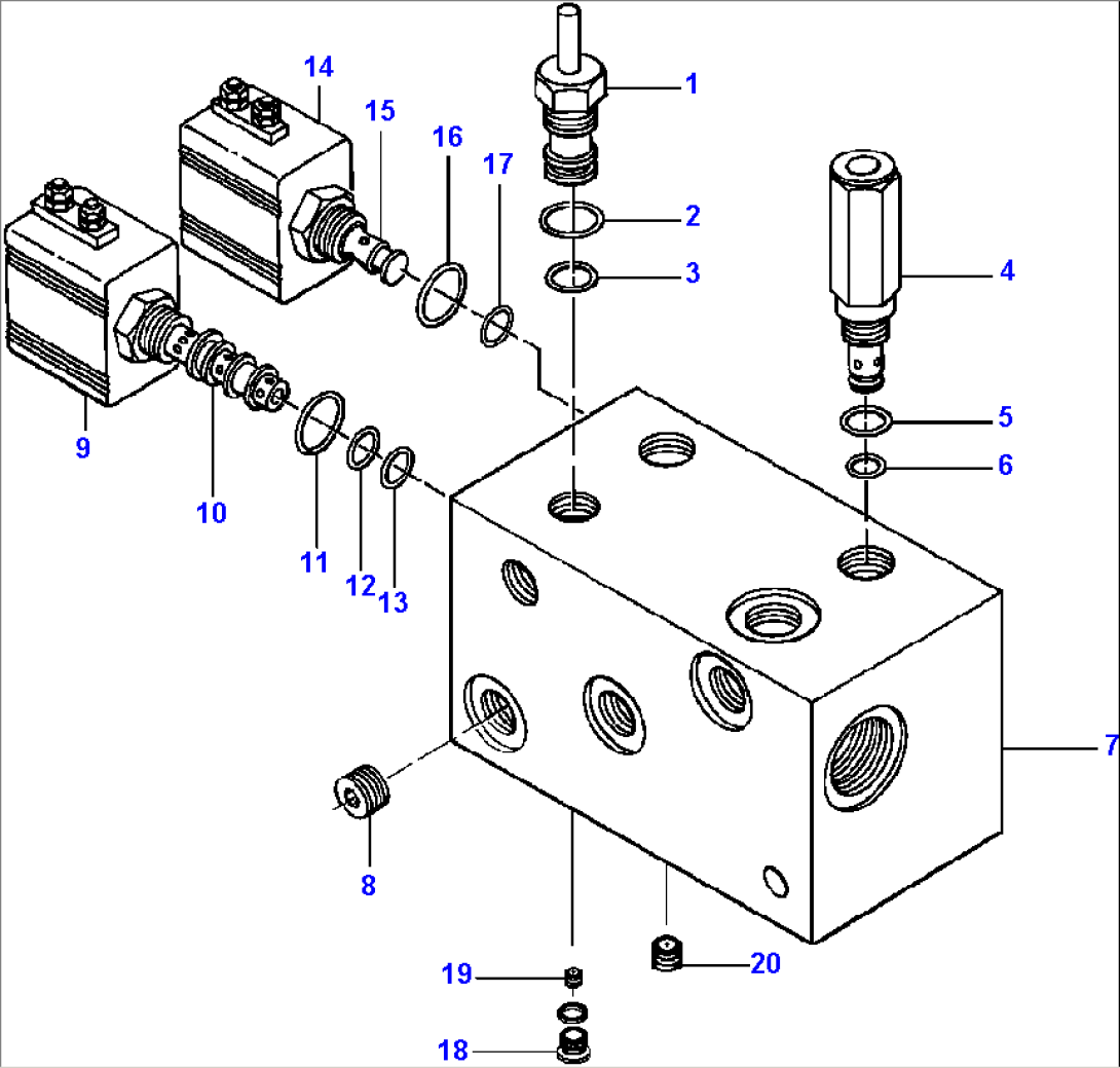 JUNCTION BLOCK RIGHT AND LEFT 90ø BLADE SUSPENSION