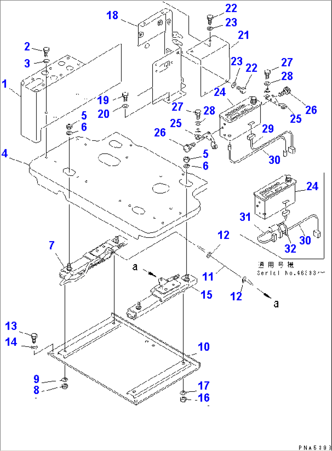 RIGHT STAND (STAND¤ FRAME AND ADJUSTER)(#45001-56999)