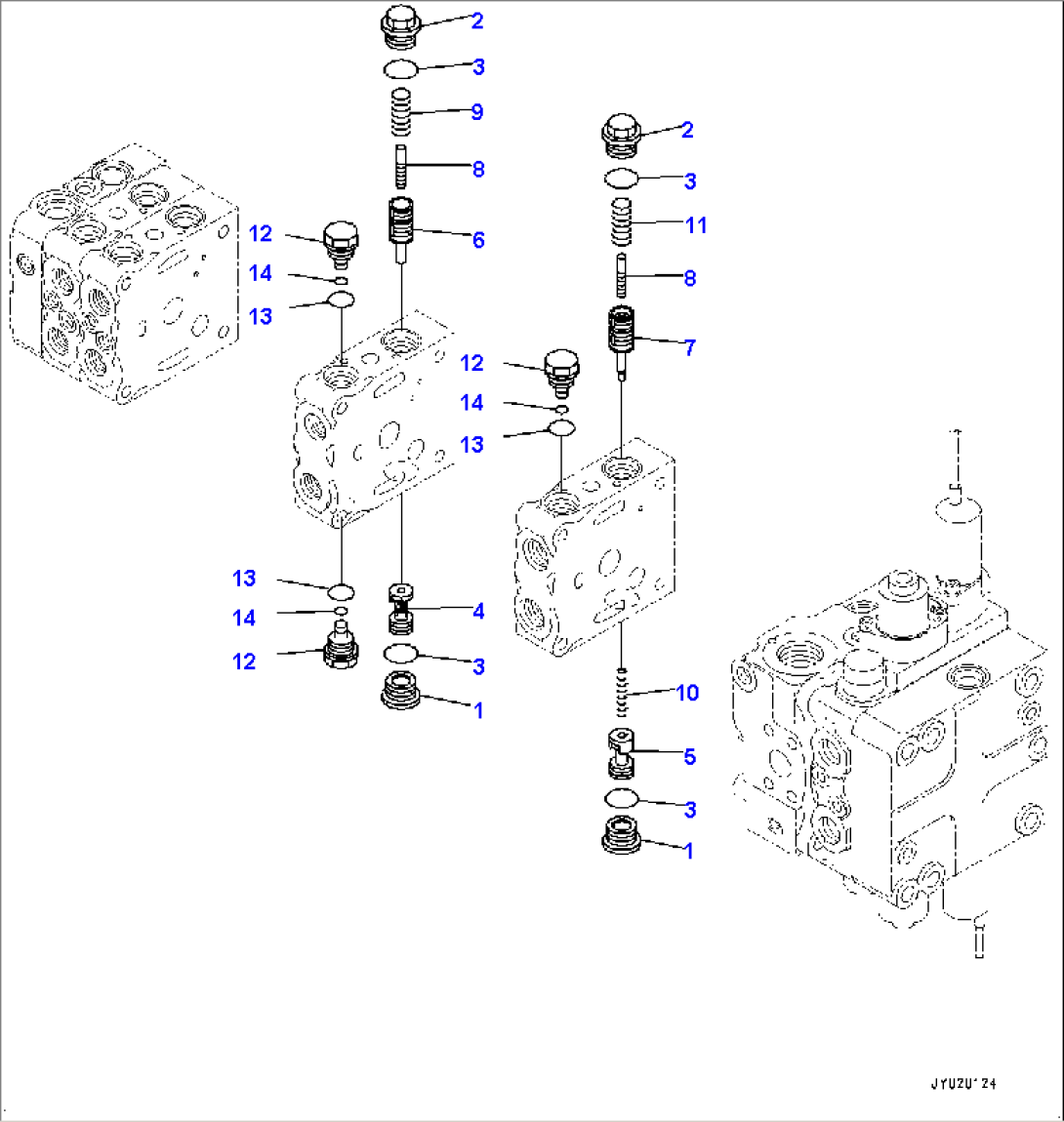 Fender Group, Control Valve, 5-Valve (3/12) (#80001-)