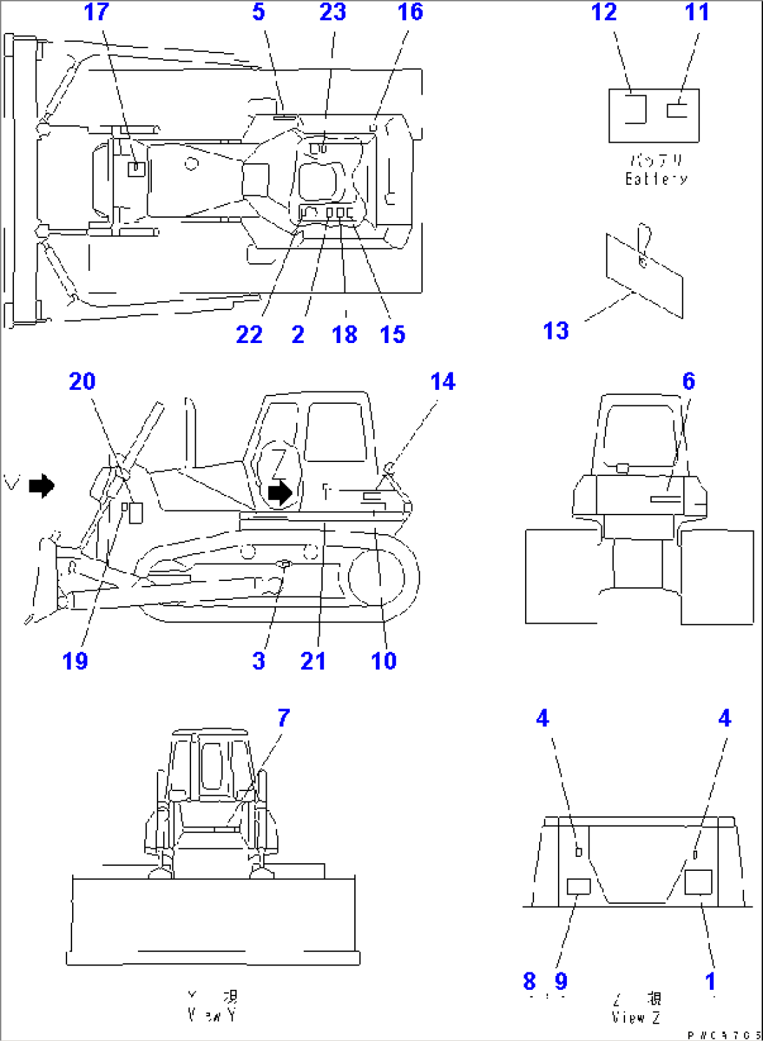 MARKS AND PLATES (ENGLISH) (NORTH AMERICA) (EXCEPT U.S.A.)(D65PX)(#62774-65000)