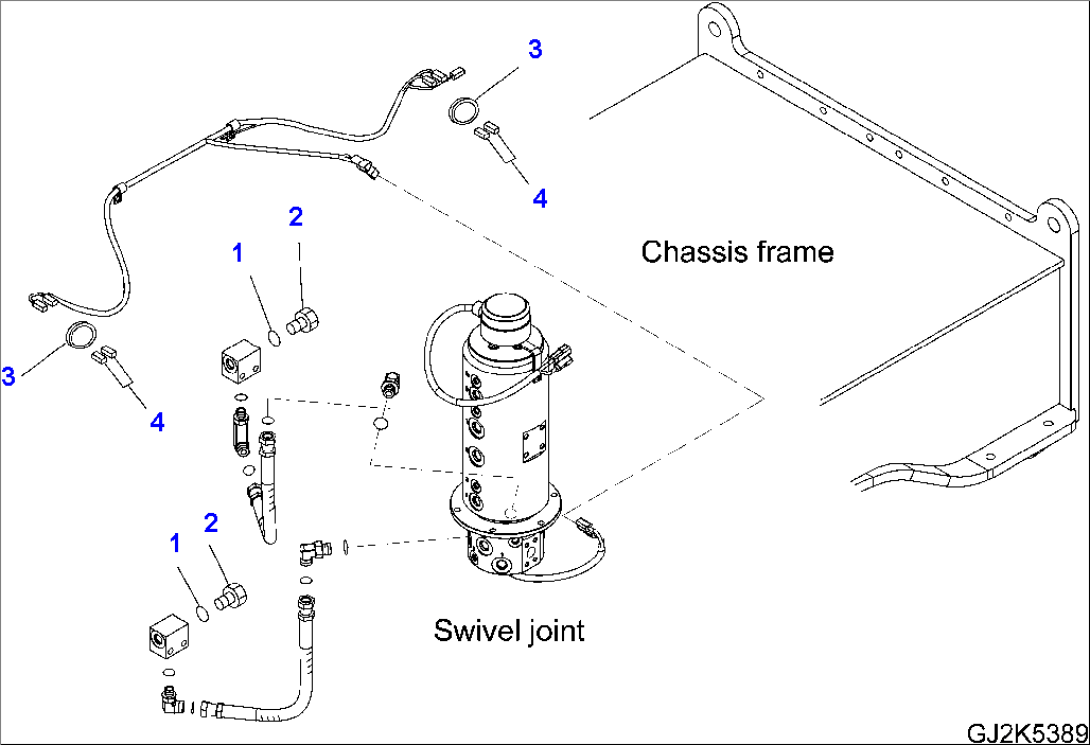 SWIVEL JOINT - ATTACHMENT PARTS (FRONT LESS - REAR LESS)