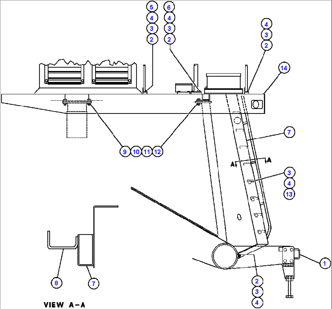 RIGHT DECK, HANDRAIL & DECK