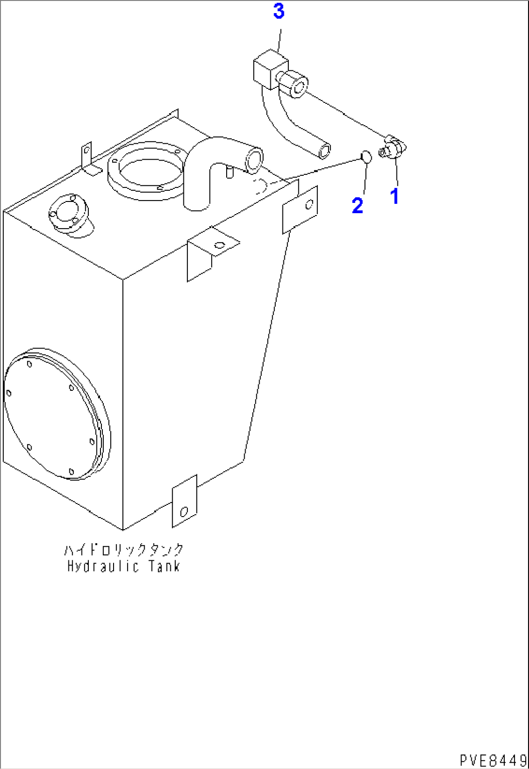 HYDRAULIC TANK (EMERGENCY STEERING RELATED PARTS)(#54104-)