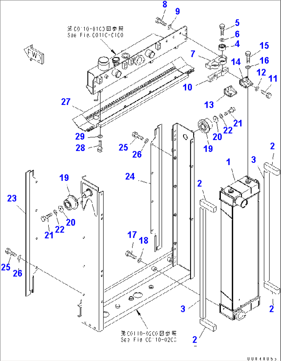 RADIATOR (AFTER COOLER)(#11001-)