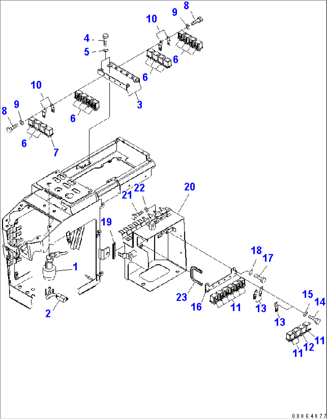 LOADER CONTROL (STARTING SWITCH AND RELAY)