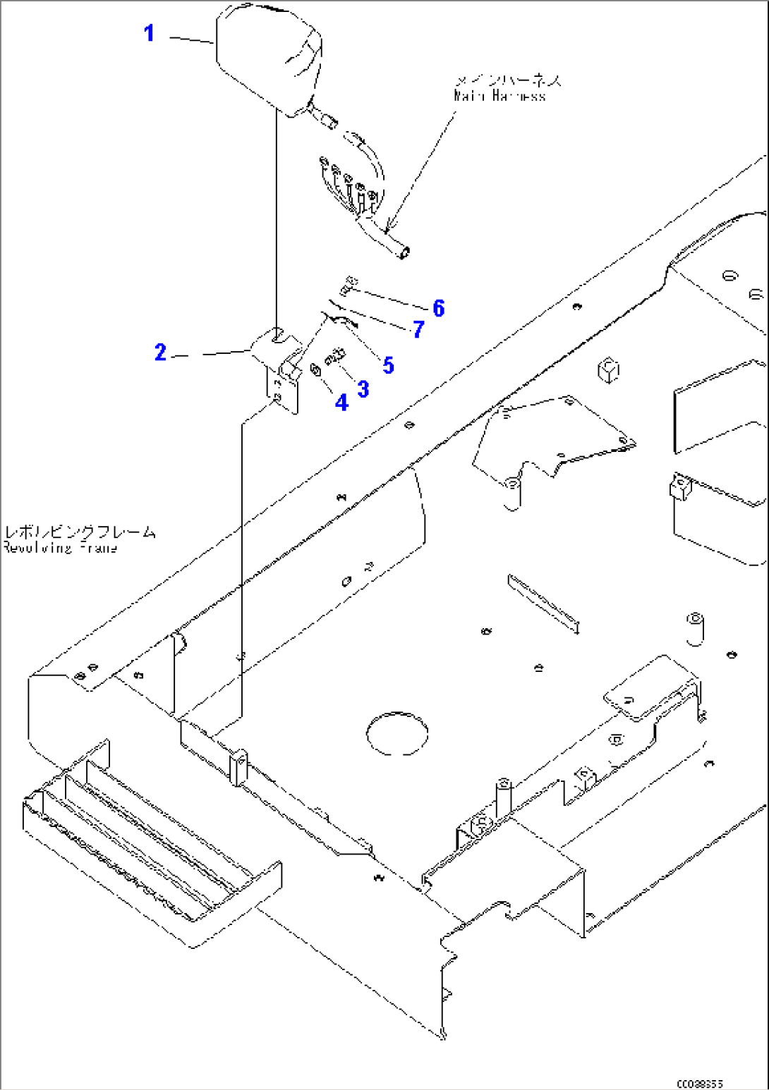 WIRING (WORKING LAMP, FRONT)