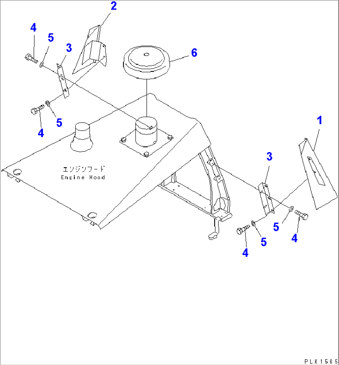 ENGINE SIDE COVER (UPPER) (WITHOUT SIDE COVER)(#61501-)