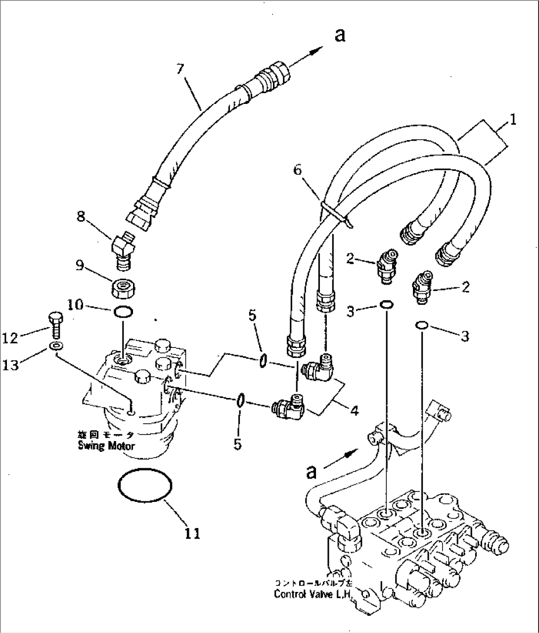 SWING MOTOR PIPING