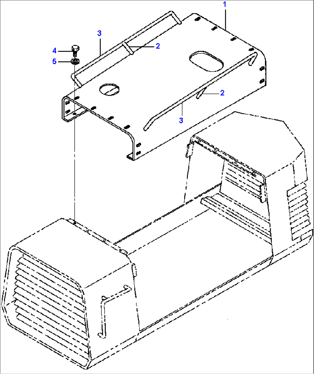 FIG. M5110-01A0 HOOD TOP - S/N 210567 AND DOWN