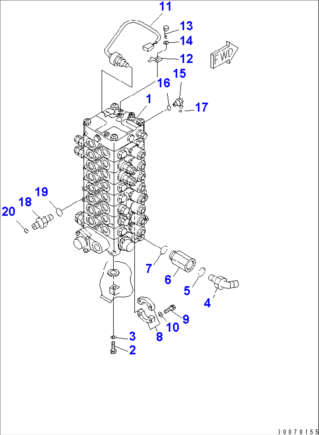 CONTROL VALVE (1/5) (8-VALVE)(#1601-)