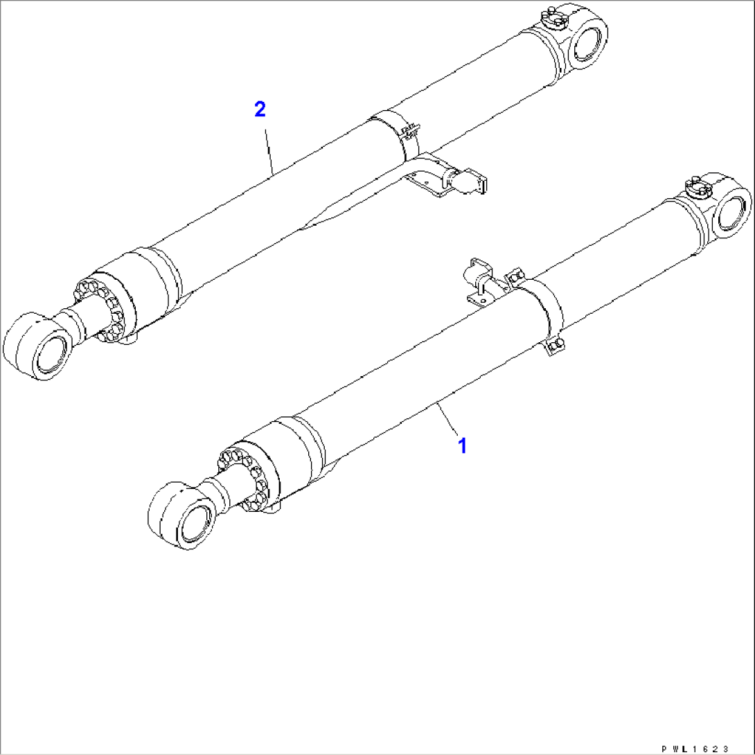 BOOM CYLINDER (BURST VALVE)(#12434-)