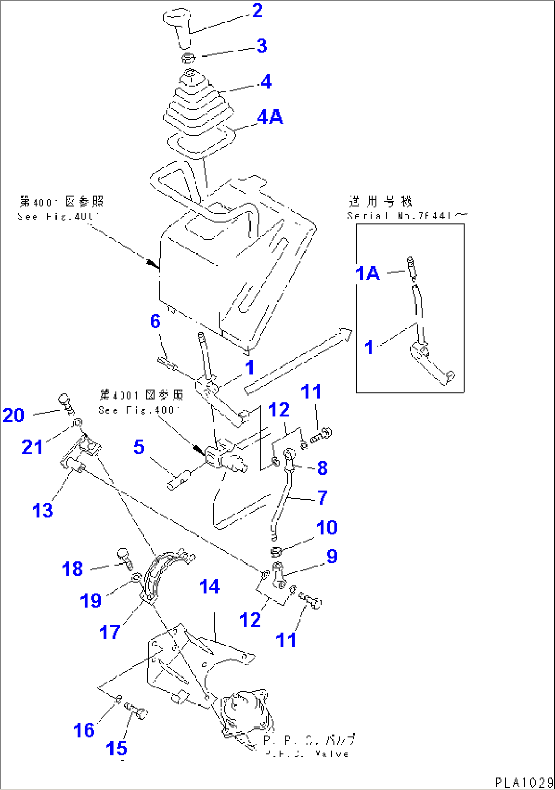 TRANSMISSION CONTROL LEVER (FOR MONO LEVER STEERING)