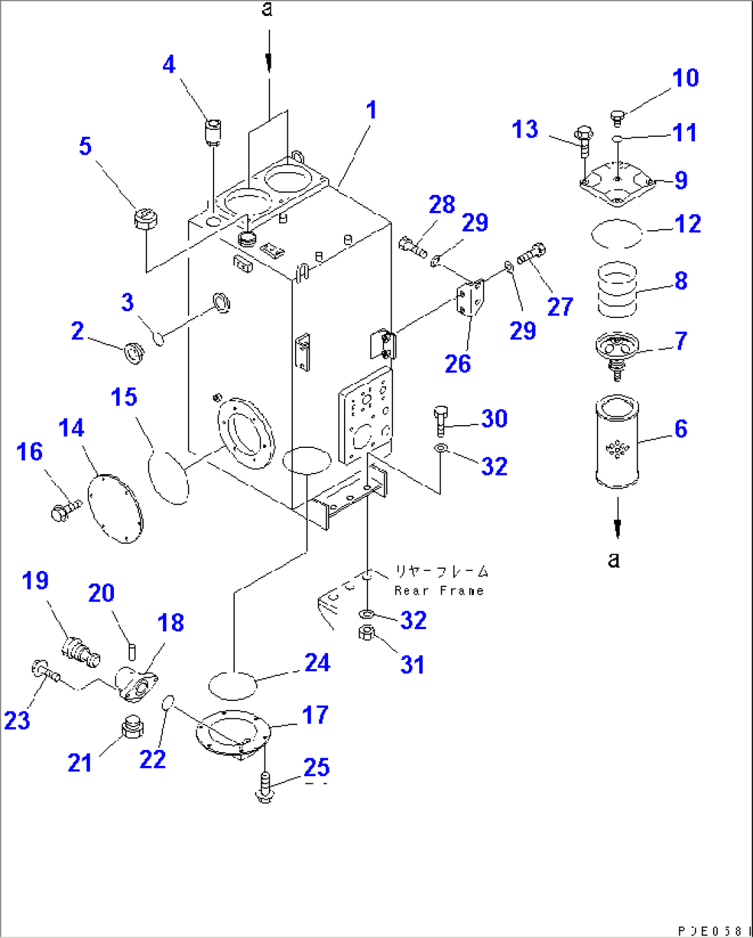 HYDRAULIC TANK(#50001-)