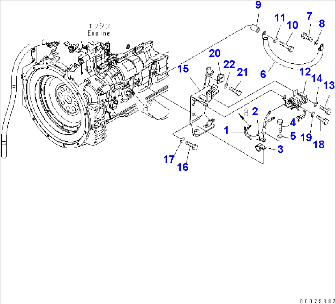 ENGINE HARNESS (STARTER HARNESS)(#75001-)