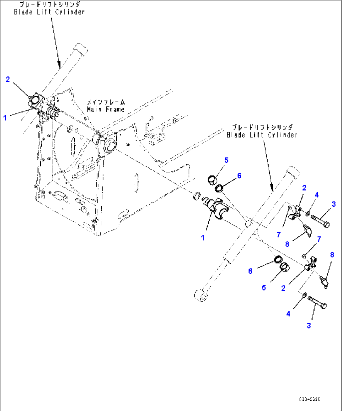Dozer Blade Lift Cylinder Support Parts (#85077-)