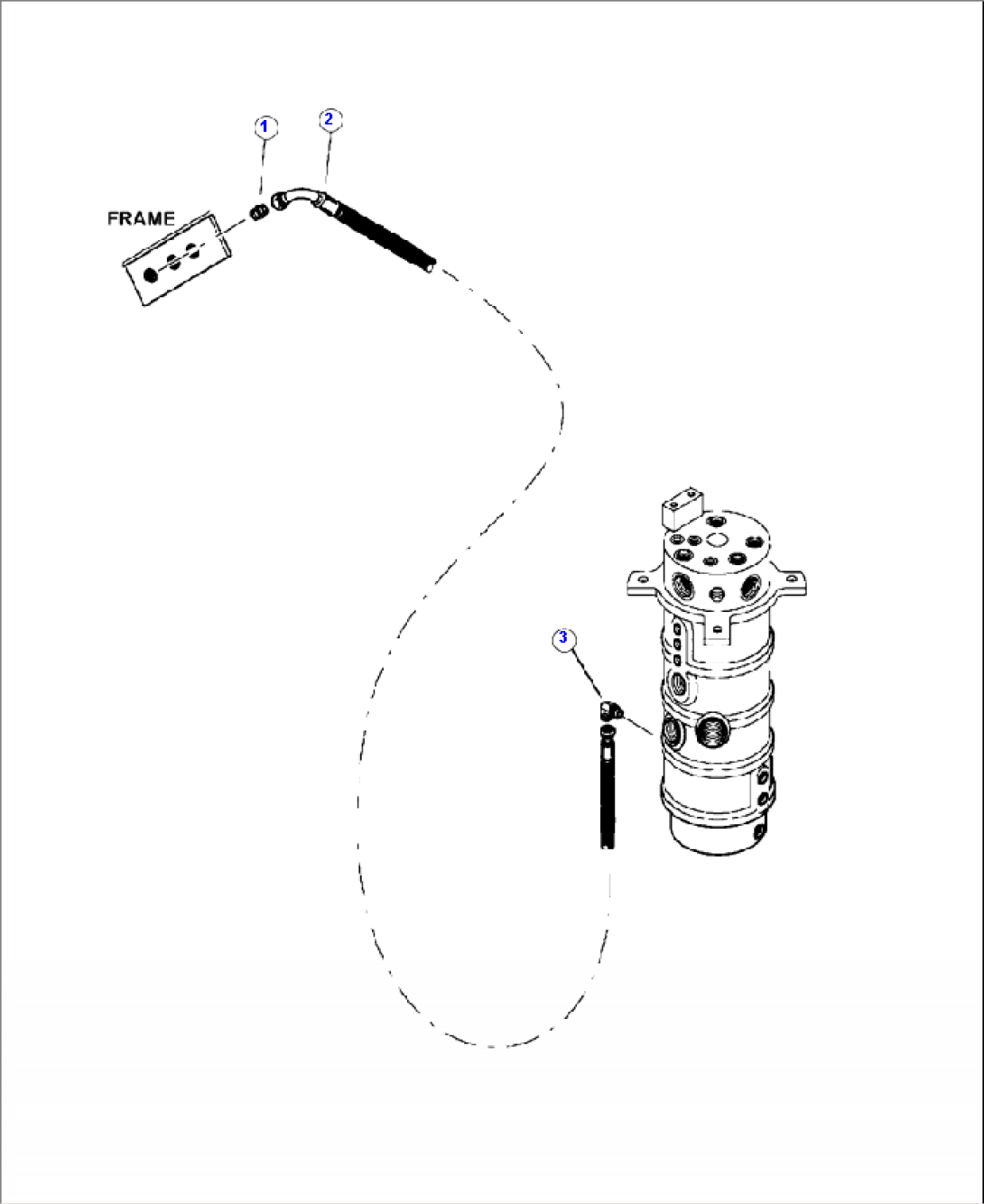 D0200-03A0 CONTINUOUS ROTATION FUEL SYSTEM TANK TO ROTARY MANIFOLD