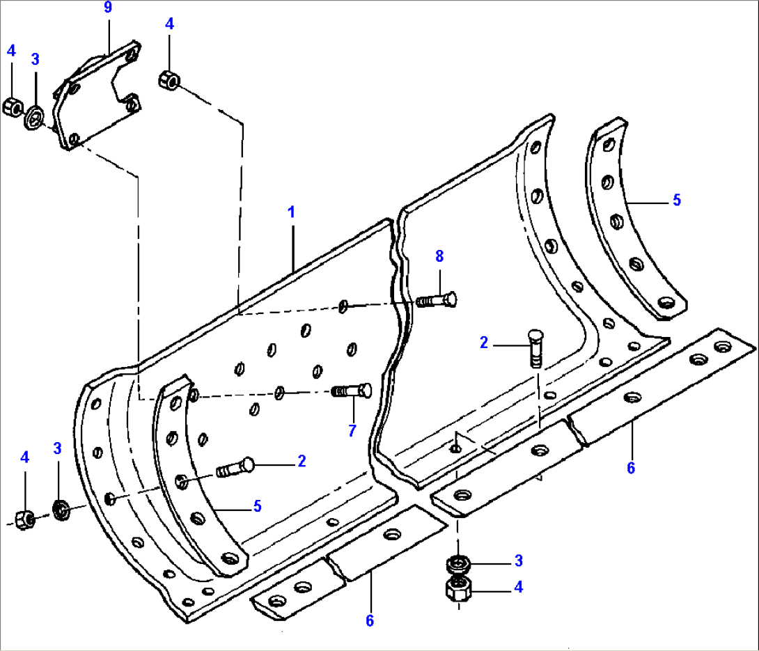 7/8 INCH MOLDBOARD 14 FT. WITH MOVEABLE CYLINDER MOUNT