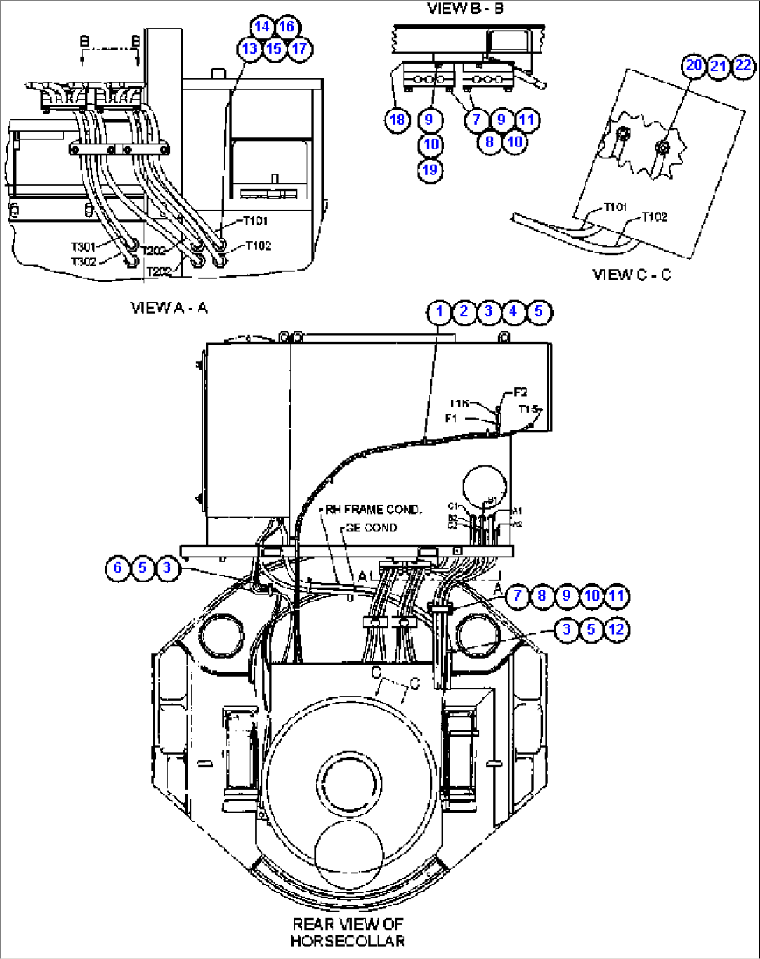 CONTROL CABINET (REAR VIEW)