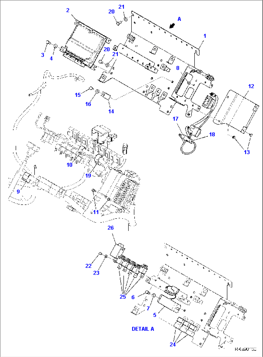 FLOOR FRAME, ELECTRIC PARTS (1/2)