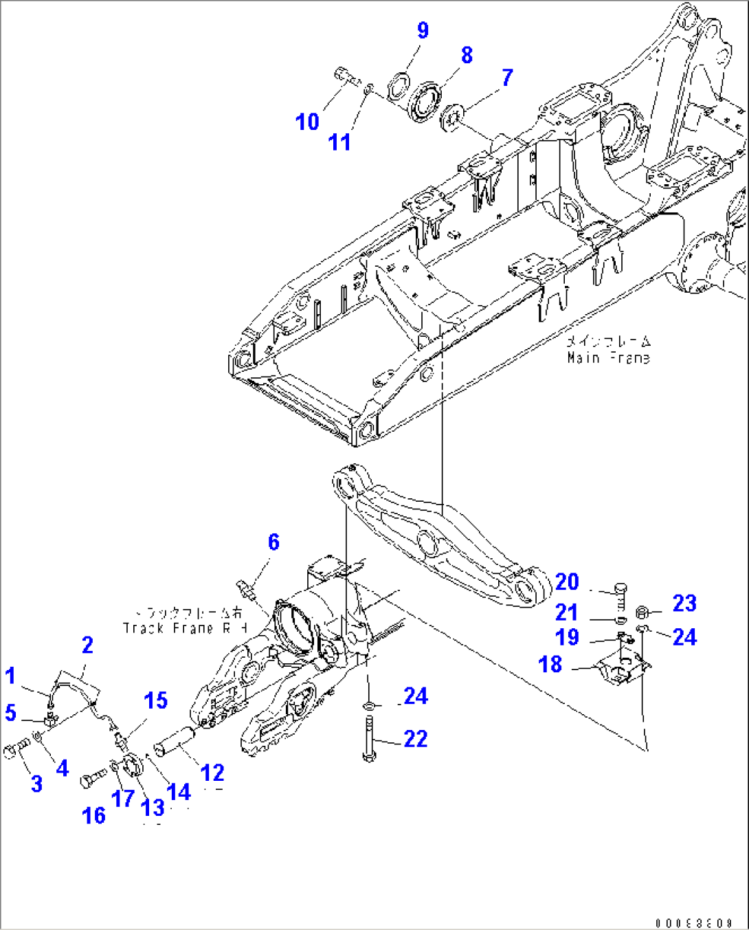 EQUALIZER BAR LUBRICATION (R.H.) (FOR DUAL TILT SEMI-U SPEC.)(#19555-)