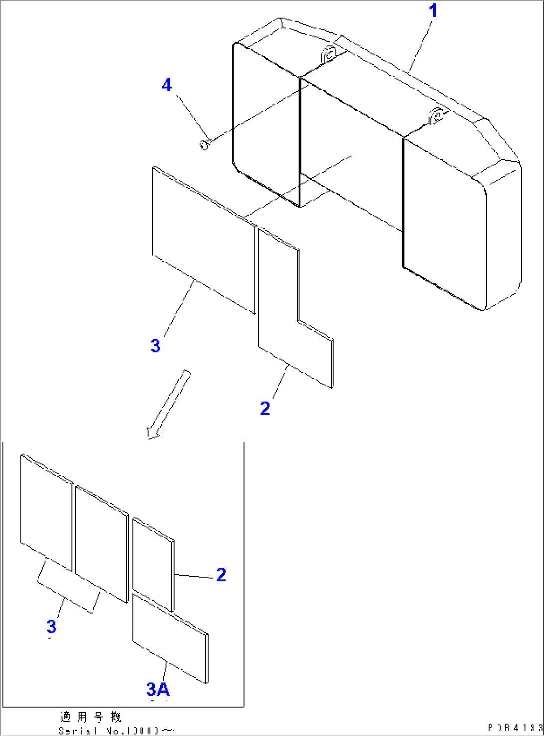 COUNTER WEIGHT (9000KG)(#10001-10238)