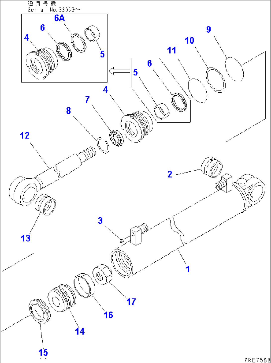 STEERING CYLINDER(#53001-55000)